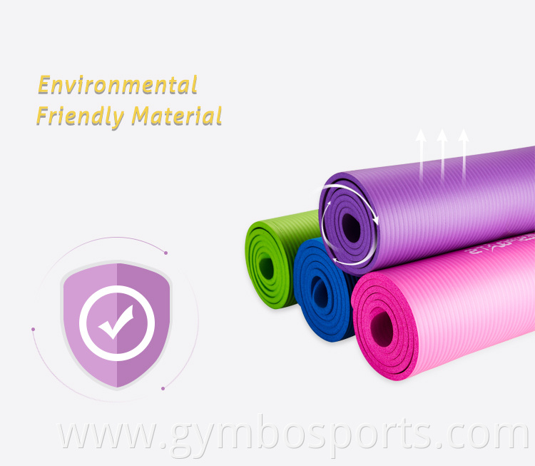 Wholesale Anti-slip Exercise Fitness Mat,Eco Friendly Durable Sport Yoga Mat